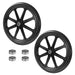 LTNICER 92010-20" Flat Free Cart Wheels Compatible with rubbermaid Wheelbarrow Wheels,20x2" Flat Free Tires for Lawn Mower, Garden Cart- 3/4" Bearing,Hub Length 2.5", Black (2 PACK) - Grill Parts America