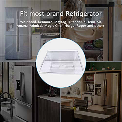 2188664 WP2188664 Refrigerator Door bin Crisper Bin (Bottom) with White Handle for Whirlpool, Kenmore, maytag, kitchenaid Refrigerator - WP2188664 PS890595 2188665 - Grill Parts America