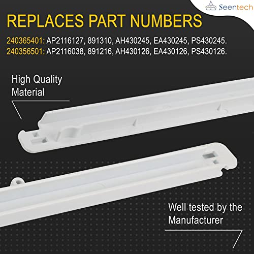 UPGRADED Lifetime 240365401 & 240356501 Refrigerator Meat Pan Hangers (Left & Right) - Compatible with Frigidaire & Kenmore Refrigerators – Replaces: EA430245, PS430245, 891310, AH430245, 891216 - Grill Parts America