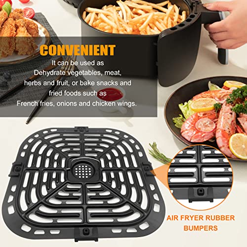 Air Fryer Accessories for Instant Pot Vortex Plus 6 in 1 6 QT Gourmia GAF735 6 QT Air Fryer, Air Fryer Replacement Parts Tray Rack Grill Plate Grill Pan Crisper Plate, Dishwasher Safe - Grill Parts America