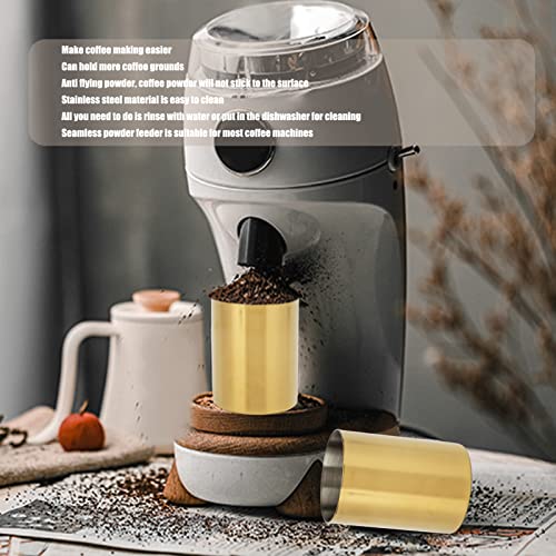 Dosing Cup multifunctional Stainless Steel Dishwasher Coffee Powder Dosing Cup Safe Universal Coffee Powder Feeder Cup Coffee Machine Parts for Grinder(01) - Kitchen Parts America