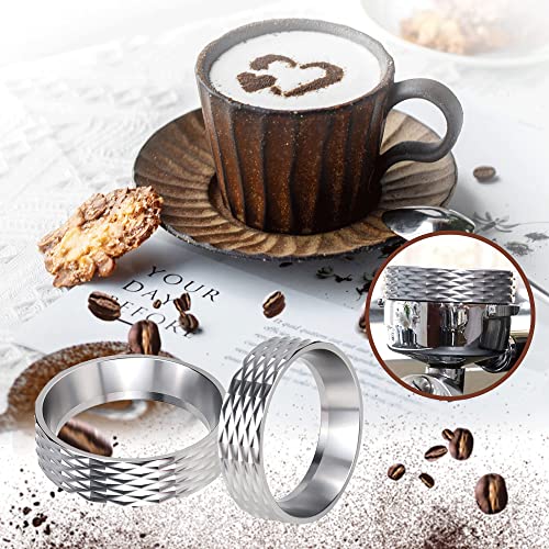 Espresso Dosing Funnel, Aluminum Alloy Coffee Dosing Ring Compatible with 58mm Portafilter Coffee Dosing Ring Compatible with All Espresso Magnetic Espresso Dosing Funnel Replacement Parts Silver - Kitchen Parts America