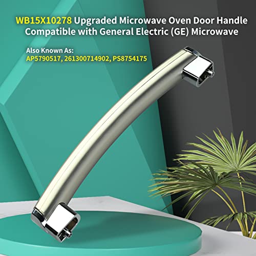 Upgraded Vsttar WB15X10278 Golden Microwave Oven Door Handle, Compatible with General Electric (GE) Microwave, Replaces AP5790517, 261300714902, PS8754175 - Grill Parts America