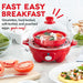 DASH Rapid Egg Cooker: 6 Egg Capacity Electric Egg Cooker for Hard Boiled Eggs, Poached Eggs, Scrambled Eggs, or Omelets with Auto Shut Off Feature - Red - Kitchen Parts America