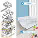 2188664 WP2188664 Refrigerator Door bin Crisper Bin (Bottom) with White Handle for Whirlpool, Kenmore, maytag, kitchenaid Refrigerator - WP2188664 PS890595 2188665 - Grill Parts America