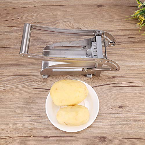 French Fry Cutter, Stainless Steel Potato Cutter Easy to Use Home Vegetable Slicer Chopper Dicer 2 Blades - Kitchen Parts America