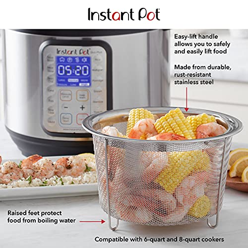 Instant Pot Official Large Mesh Steamer Basket Stainless Steel Kitchen Parts America