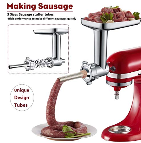 thumbnail image 2 of Sausage Making Tubes Replacement Kitchenaid Sausage Grinder Kit KitchenAid Sausage Stuffer Tube Kit - 2-Size Plastic Attachments For Grinder Meat Grinder Attachment For Kitchen Aid Mixer Grinder 2 of 12