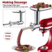 Metal Food Grinder Attachment for KitchenAid Stand Mixers, Kitchen aid Meat Grinder Included 3 Sausage Stuffer Tubes, 4 Grinding Plates, 2 Grinding Blades, Kubbe Meat Processor Accessories - Kitchen Parts America