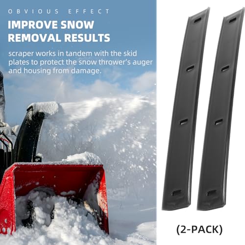 AR-PRO (2-Pack) Exact Replacement 731-08171 Snow Thrower Shave Plate - Scraper Plate for MTD, Troy-Bilt, Yard Machine, and More - Double-Sided Blade Edge - Improve Snow Removal Results - Grill Parts America