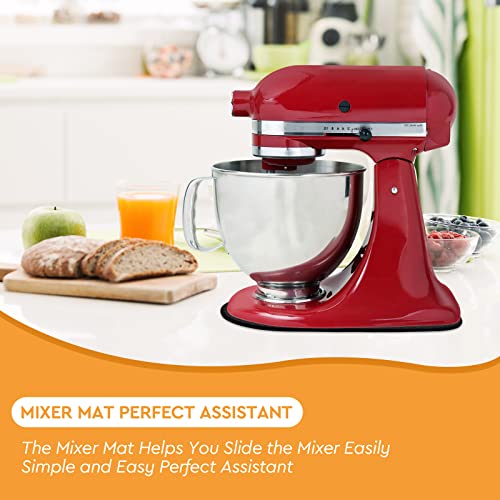 Mixer Sliding Mat for KidchenAid Stand Mixer, Mixer Mover Sliding Mat Pad Appliance Slider, Mixer Glide Mats, Perfect Mixer Accessory for KitchenAid, (Fit for Tilt Head 4.5-5 Quart, Red) - Kitchen Parts America