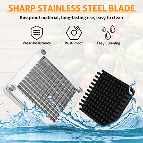 WICHEMI Dicer Blades Commercial Vegetable Chopper Dicer Blade Replacement Stainless Steel Blade for Chopper Dicer Commercial Vegetable Fruit Dicer Replace Blades (2 Pack, 1/4" Blade) - Kitchen Parts America