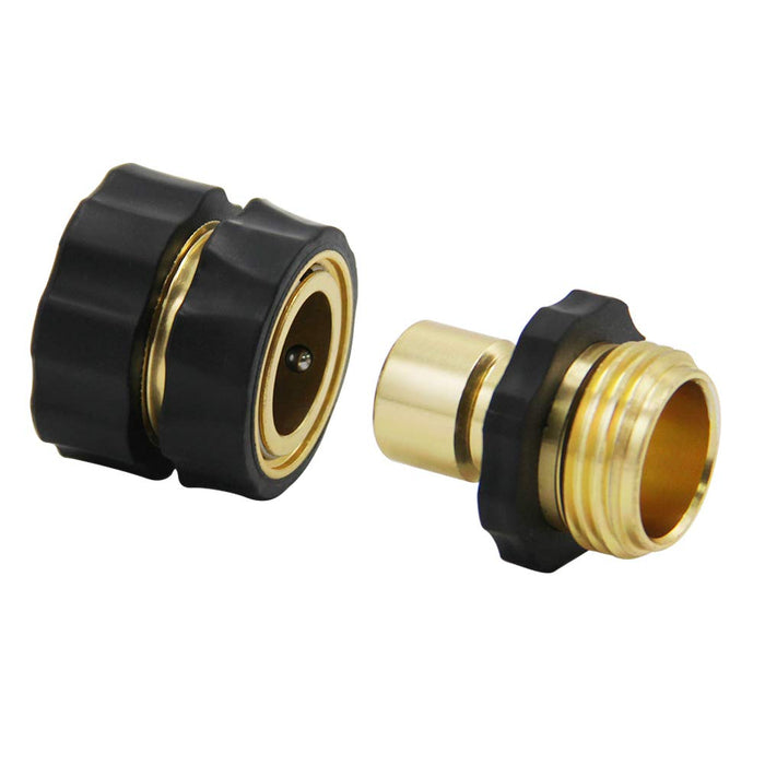 Twinkle Star 3/4 Inch Garden Hose Fitting Quick Connector Male and Female Set, 2 Set - Grill Parts America