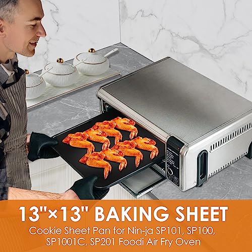 FBORHAFY 13" × 13" Nonstick Baking Sheet, Replacement Baking Pan for Ninja SP100, SP101, SP1001C, SP201 Foodi Air Fry Oven, Baking Tray for Ninja Foodi 8-in-1 Air Fry Oven - Grill Parts America