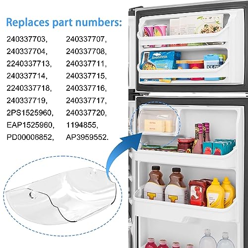 240337712 Refrigerator Dairy Door AP3959552 Compatible With Electrolux Frigidaire Refrigerator Dairy Bin Cover… - Grill Parts America