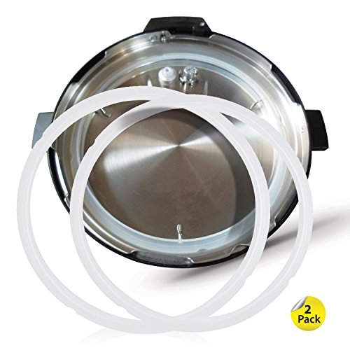 Pack of 2 Silicone Sealing Rings Compatible With Instant Pot 5 & 6 Quart - Fits IP-DUO60, IP-LUX60, IP-DUO50, IP-LUX50, Smart-60, IP-CSG60 and IP-CSG50 - Kitchen Parts America