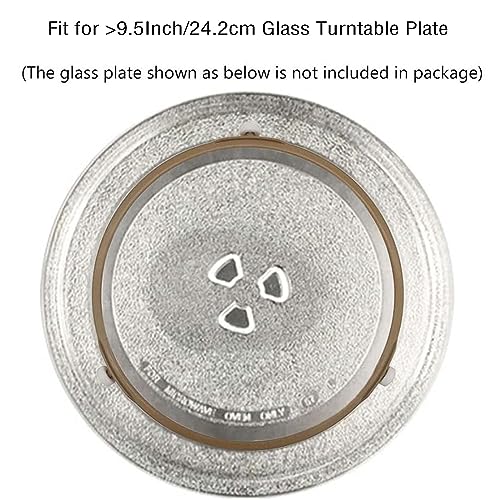 Dogxiong 8.7-9.5"Microwave Turntable Ring, 9.5 Inch Rotating Ring Roller, Middle Glass Plate Tray Support Holder, Replacement Inner Ring - for Microwave Oven Glass Turntable Plate - Grill Parts America