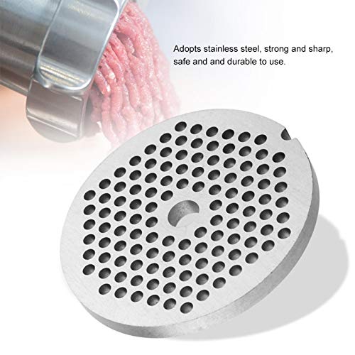 Meat Grinder Plate #7, 2-3/8" Stainless Steel Plate for Meat Grinder, Meat Grinder Discs for Kitchen Aid Mixer and Sausage Maker Attachment (Center Hole 8mm, Mince Holes 3mm) - Kitchen Parts America