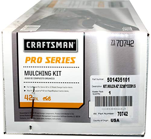 Craftsman # 71 70742 Pro Series Mulching Kit - 42" EZ Blade Change/Rapid Replace - 2X Lawn Mower - Grill Parts America