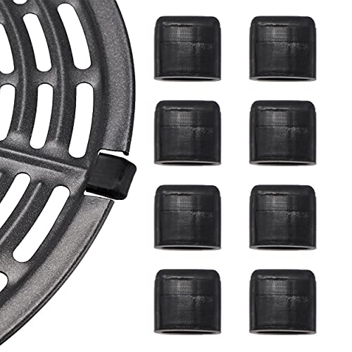 Air Fryer Rubber Tips,8 Pcs Air Fryer Replacement Rubber Bumpers,Air Fryer Silicon Rubbers Fit 2QT,3.7QT,5QT Air Fryer Crisper Plate, Air Fryer Replacement Parts for Air Fryer Grill Pan Black - Grill Parts America