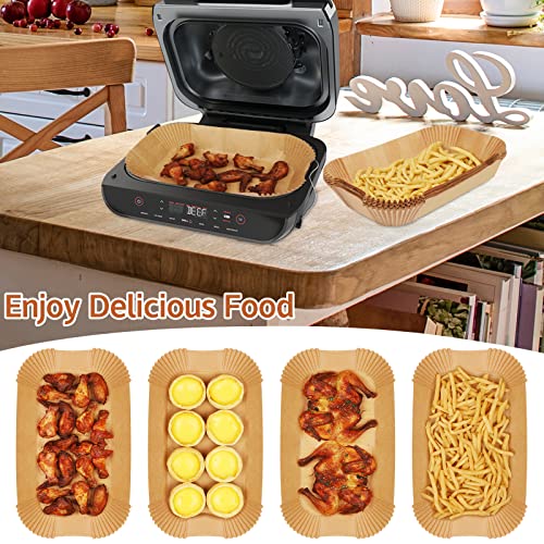 Air Fryer Liners For Ninja Smart Xl Air Fryer,125Pcs Air Fryer Disposable Paper Liner For Ninja FG551 6-in-1 Grill Air Fryer Parchment Liners Rectangular For Ninja Foodi Air Fryer Accessories Baking - Grill Parts America