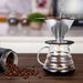 Pour Over Coffee Dripper Stainless Steel LHS Slow Drip Coffee Filter Metal Cone - Kitchen Parts America