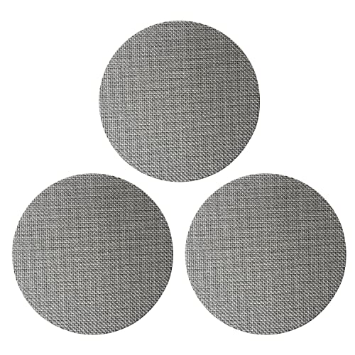 3PCS Professional 51mm Coffee Puck Screen/Espresso Portafilter Lower Shower Screen/Contact Screen/Reusable Filter Screen - 1.7mm Thickness 150um - Stainless Steel - Kitchen Parts America