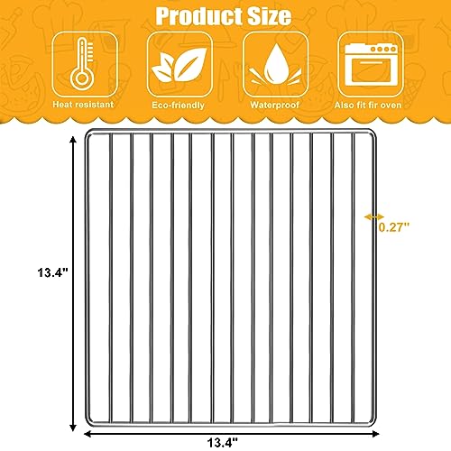 Air Fryer Rack for Ninja Foodi 10 in 1 SP101 Digital Air Fryer Countertop Oven, 13.4''*13.4'' Stainless Steel Air Fryer Accessories Roasting Steamer Grill Racks Baking Tray，Dishwasher safe - Grill Parts America