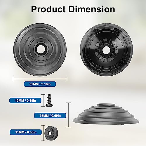 Fixbetter V-Ball Wheel Accessories for Dyson V6 V7 V8 V10 V11 V12 DC58 DC59 DC62 DC74 Cordless Vacuum Cleaner 35W 50W Direct Drive Cleaner Head Wheels Replacement Parts 968266-02 & 949852-05 - Grill Parts America