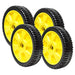 EPR 4PK Lawn Mower Wheels Fits John Deere 12SB, 14SB, 14SE, 14PB, JE75, JX75, AM115138, M111151 - Grill Parts America