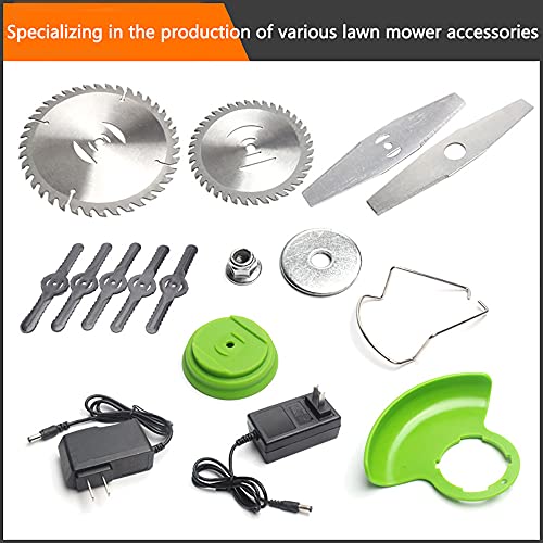 8 Pack Grass Trimmer Blade Heads Replacements- 40 T Blade & 2 Stainless Steel Blade & 5pcs Plastic Blades, Carbide Blade Tip Brush Cutter Trimmer Weed Eater Blade for Electric Lawn Mower Set - Grill Parts America