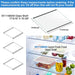 UPGRADED W11188040 Refrigerator Glass Shelf Compatible with Whirlpool Fresh Food Upper Glass Shelf Replacement,Tempered Glass Shelf Parts W11135529,AP6286990, Fit WRS312/ WRS315/ WRS321/WRS325..Series - Grill Parts America