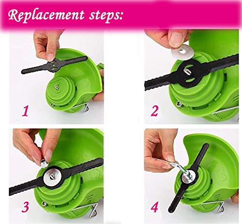 8 Pack Grass Trimmer Blade Heads Replacements- 40 T Blade & 2 Stainless Steel Blade & 5pcs Plastic Blades, Carbide Blade Tip Brush Cutter Trimmer Weed Eater Blade for Electric Lawn Mower Set - Grill Parts America