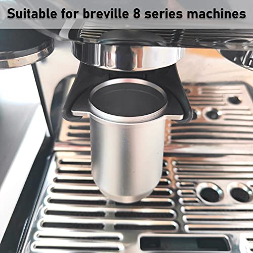 Aluminium Alloy Coffee Dosing Cup Powder Feeder Part Espresso Coffee Dosing Cup Compatible with Breville 8 Coffee Machine Silver - Kitchen Parts America