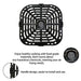 Air Fryer Grill Plate for Instants Vortex Plus 6QT Air Fryers, Upgraded Square Grill Pan Tray Replacement Parts with Rubber Feet for Instants, Non-Stick, Dishwasher Safe - Grill Parts America