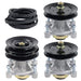 NICHEFLAG 3Pack 532174356 Spindle Assembly with 532173436 Spindle Pulley 532174375 Idler Pulley 532174368 Belt for Husqvarna GTH 2248 GTH 2548 YTH 1848 YTH 2148 Ride Mowers - Grill Parts America