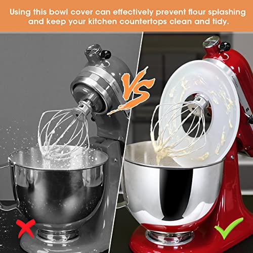 AIEVE Mixer Bowl Covers for KitchenAid 4.5-5 Qt Tilt-Head Stand Mixer, 2 Pack Stand Mixer Bowl Cover Mixer Splatter Guard Mixer Bowl Lids Compatible with Kitchen aid Mixer Kitchenaid Classic - Kitchen Parts America