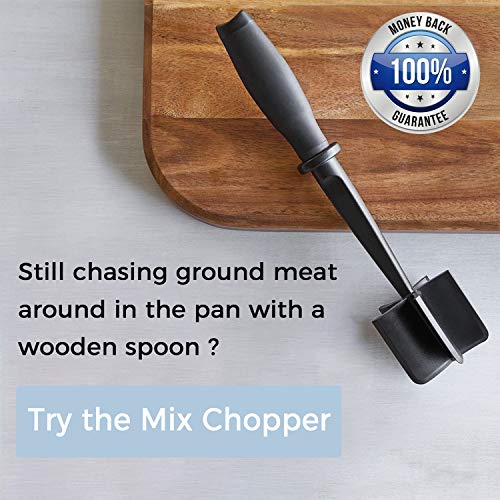 Meat Chopper, 5 Curve Blades Ground Beef Masher, Heat Resistant Meat Masher Tool for Hamburger Meat, Ground Beef, Turkey and More, Nylon Hamburger Chopper Utensil Non-scratch Utensils - Kitchen Parts America