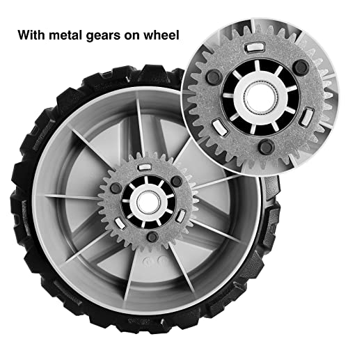 Replacement 580365301 Wheel Compatible with Hus qvarna Lawn Mower - 2 Pack Drive Wheels Compatible with HU675AWD, HU700AWD, HU725AWD, HU800AWD, L321AH, LC221A, Craftsman GCV-160 Mower, 8 inch - Grill Parts America