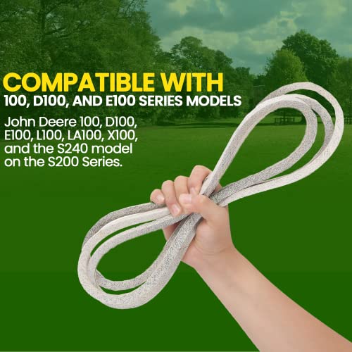 TonGass 42" Lawn Mower Deck Belt Compatible with John Deere Lawn Mower - Replaces Part Number GX20072 - Deck Drive Belt for Heavy-Duty Use - Compatible with 100 D100 E100 Series - Grill Parts America