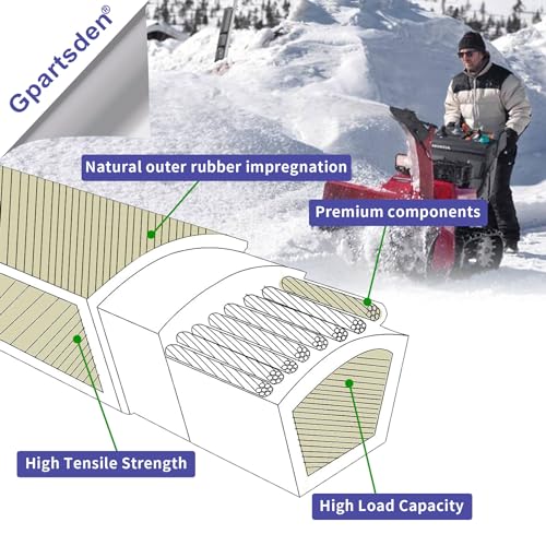 Gpartsden 754-04260 954-04260 Drive Belt for MTD Cub Cadet Troy-Bilt 524SWE C224 Storm 2410 Yard-Man Rotary Snow Blower - Grill Parts America