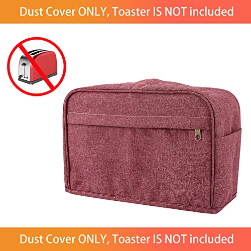 Slice Toaster Cover, Toaster Bags with Pockets, Bread Toaster