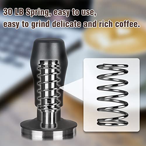 Karagas Espresso Tamper,Coffee Tamper with 30lbs Spring Loaded,Stainless Steel Base Compatible with Espresso Machine Rancilio, Gaggia Bottomless Portafilter for 58mm Portafilter - Kitchen Parts America