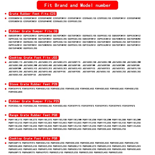 WB02X24790 Grate Rubber Feet Compatible With GE Gas Stove Top Range - Kitchen Parts America