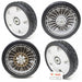 The Mower Shop Wheel Set for Honda HRX217 Lawnmowers Includes Set of 2 Rear Wheels (42710-VH7-0101ZA) and Set of 2 Front Wheels (44710-VH7-010ZA) - Grill Parts America