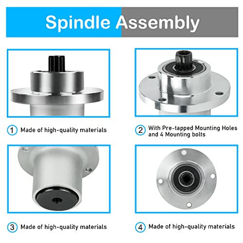 783506 Spindle Assembly for Hustler 44" and 52" Deck FasTrak, Mini Z and Super Mini Z Lawn Mower 3 Pack - Grill Parts America