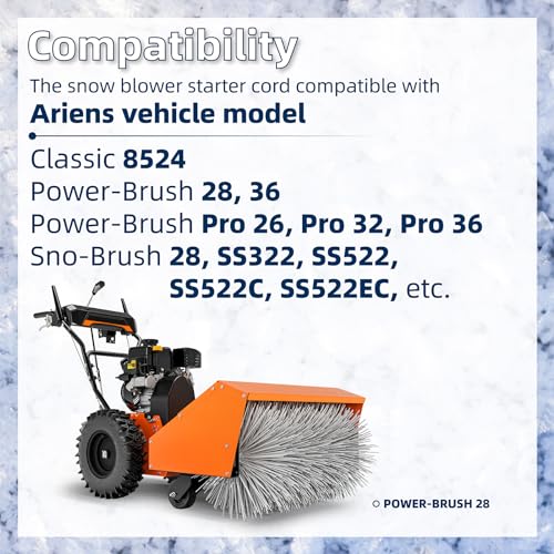 Snow Blower Electric Starter Cord 02483100 Compatible with Ariens Electric Start Cord Part Replacement for Ariens, MTD, Murray, Tecumseh 629-0071, 929-0071, 929-0071A, 929-0071B, 6219MA, 32450B - Grill Parts America