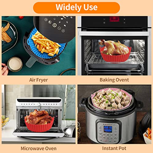 3-Pack Air Fryer Silicone Pot, 8.5 Inch Air Fryer Basket - Kitchen Parts America