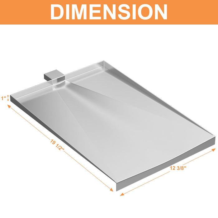 SUB025 BBQ055 Drip Pan Replacement Parts for Traeger Drip Tray, Traeger Bronson 20, BBQ055.04 BBQ155.01 BBQ155.02 CAN155.01 CAN155.45 TFB29LZA BBQ055.00 Junior Elite 20, Tailgater 20 Grease Tray - Grill Parts America