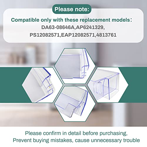 DA63-08646A Refrigerator Door Bin Compatible with Samsung RT21M6213, RT21M6215, etc, Refrigerator, Part number : EAP12082571, PS12082571, AP6241329, 4813761 - Grill Parts America